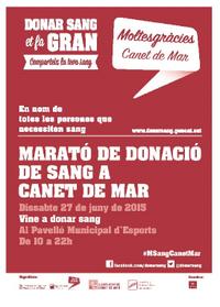 Marat&oacute; donaci&oacute; sang - 2015