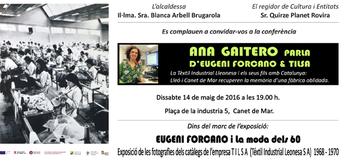 confer&egrave;ncia Ana Gaitero