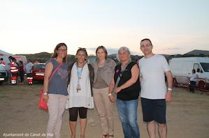 Canet Rock 016 - alcaldesses i regidors de Canet i Arenys amb Carme Forcadell