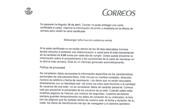 imatge correu infectat