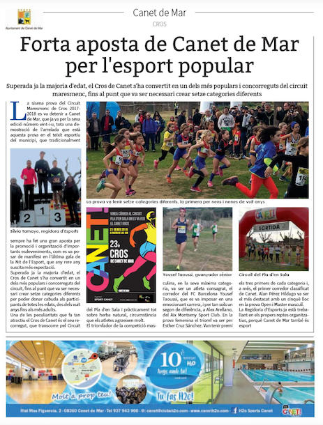 not&iacute;cia cros canet a l'esportiu Maresme