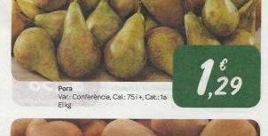 fruita etiquetada web