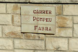 placa carrer Pompeu Fabra
