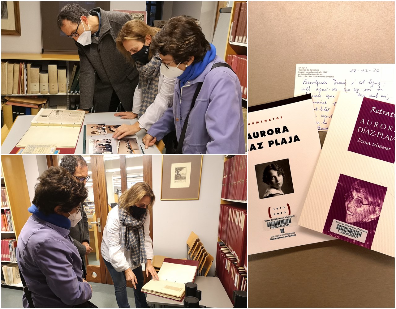 Visita Ana Díaz-Plaja - fotografia Biblioteca