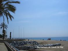 platja i passeig Mar&iacute;tim de Canet de Mar