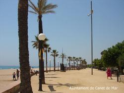 platja i passeig Mar&iacute;tim de Canet de Mar