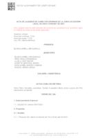 Acta Junta Govern Local de data 5 d'agost de 2021