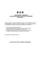 Ban Ple extraordinari - 30 de desembre de 2013