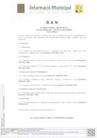 Ban convocatòria Ple 05/08/21