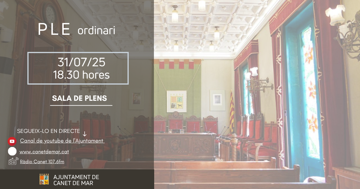 Ple ordinari 31 07 25