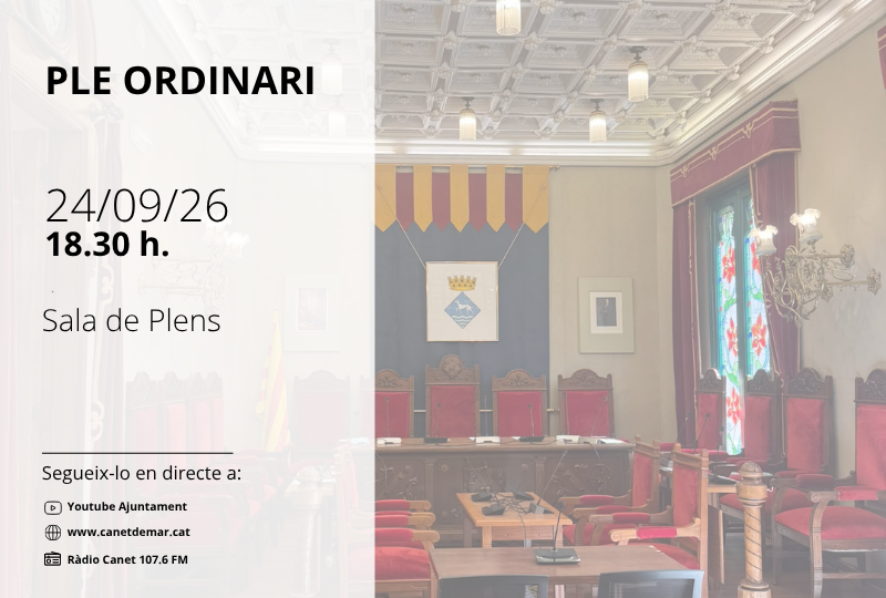 Ple ordinari 24 09 26