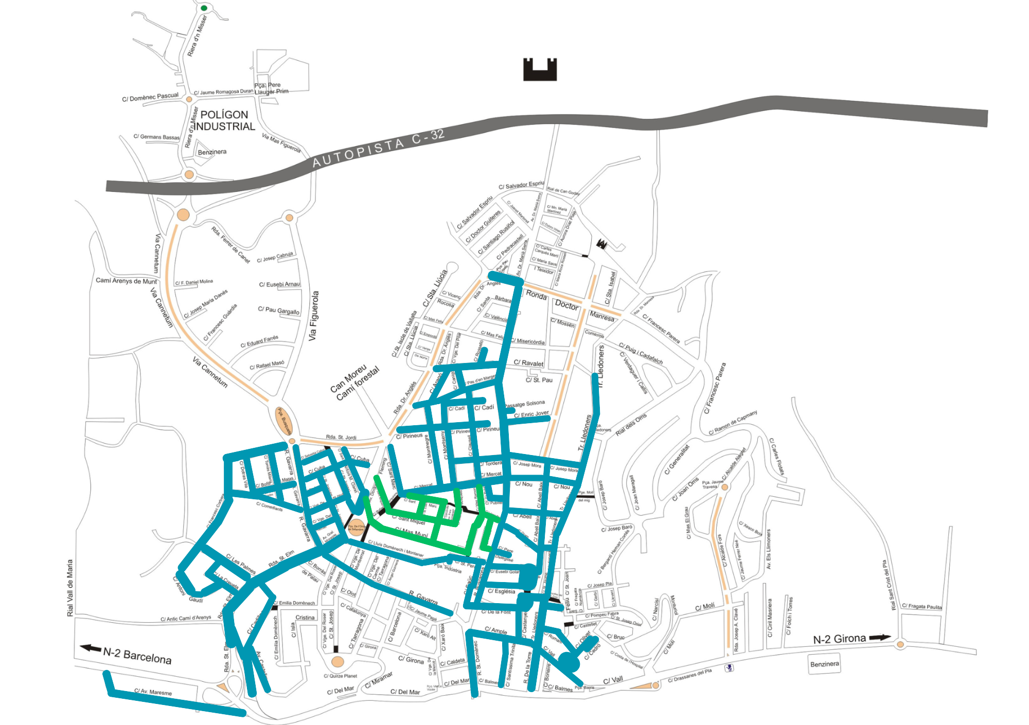 mapa neteges setmanal
