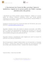 OAC cita prèvia Coronavirus
