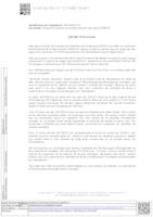 Decret activaci&oacute; del PEM 20 gener 2020