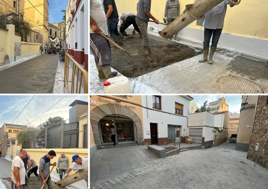 Obres carrer Sant Pere 1