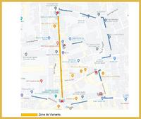 Mapa circulació de vehicles x dissabtes 13 i 27 d'agost