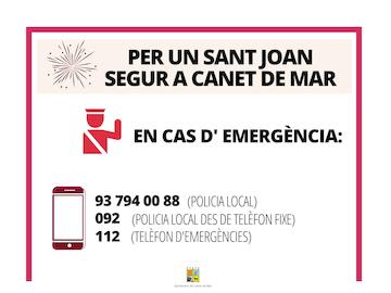 Tel&egrave;fons policia Sant joan