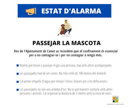 PAssejar gossos card