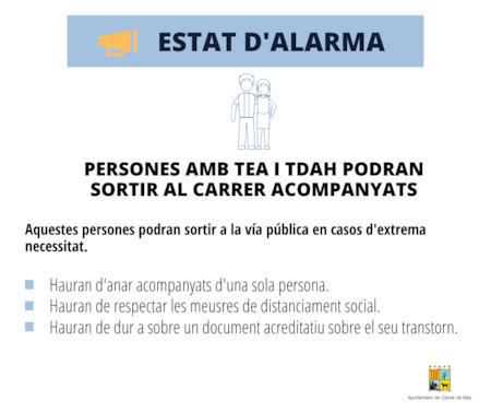 Estat alrma TEA