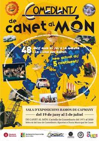Cartell exposici&oacute; comediants de canet al m&oacute;n 2020