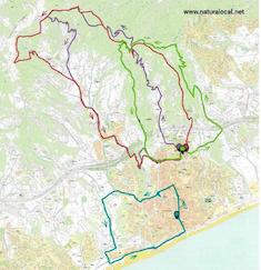 Mapa rutes Canet