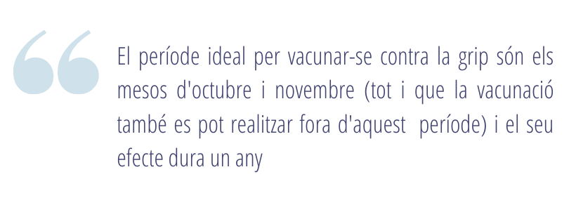 Destacat cap vacunació grip