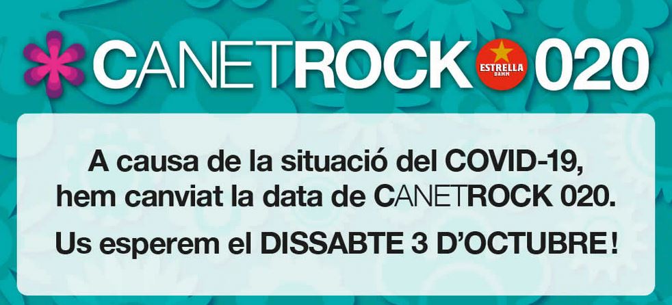 Canet rock canvi data