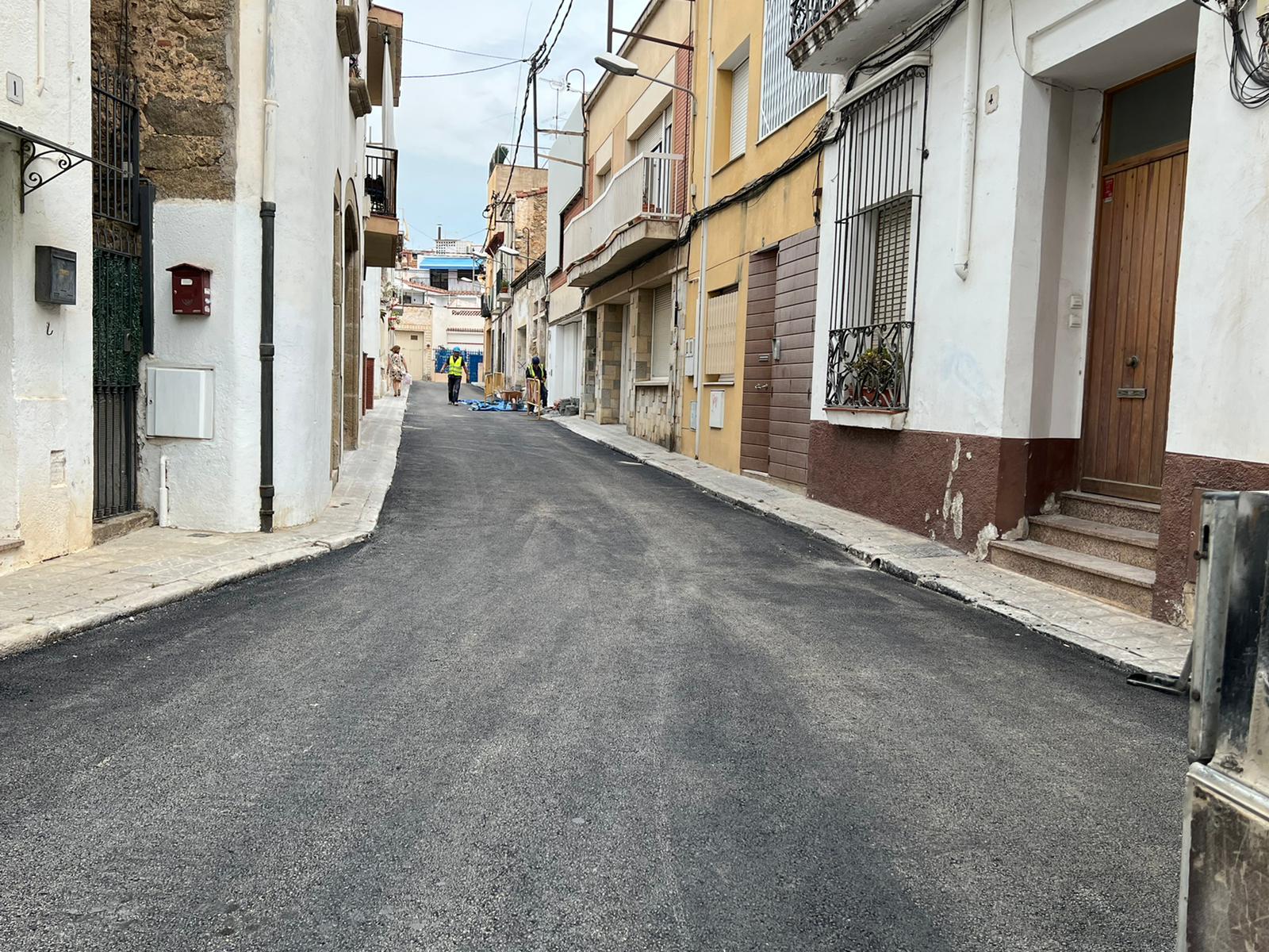 carrer Xar Baix imatge horitzontal asfaltatge