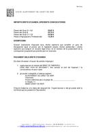 Informació pagament drets d'exàmen - agost 2014