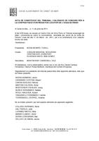 Acta i puntuació final redactor - locutor de ràdio