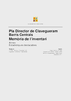 Pla director Clavegueram - Memòria de l'inventari