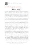 Memòria Comunicació i atenció ciutadana 2017