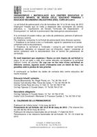 Informaci&oacute; preinscripci&oacute; escoles 2012-2013