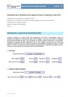 Butllet&iacute; control aigua del 9 al 13 de juliol de 2012