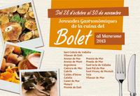 Informació sobre les Jornades Gastronòmiques del Bolet - 2013