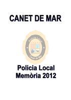 Memòria Policia Local - 2012