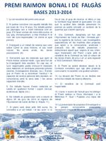 Premi Bonal 2013 - 2014