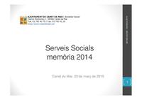 Memòria 2014 Serveis Socials