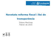 Sessi&oacute; reforma fiscal - Transpar&egrave;ncia - 2015