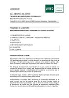 Programa UNED Sènior Psicologia - 2015-2016