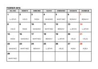 Calendari farm&agrave;cies de gu&agrave;rdia - febrer 2016