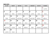 Calendari farm&agrave;cies de gu&agrave;rdia - maig 2016