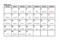Calendari farm&agrave;cies de gu&agrave;rdia - mar&ccedil; 2016