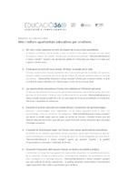 Manifest de convocat&ograve;ria Educaci&oacute; 360