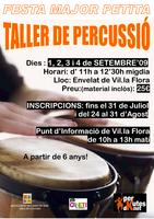 cartell taller de percussi&oacute;