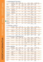 Trípic d'oferta formativa setembre 2009 - gener 2010
