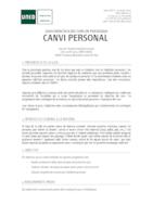 PSICOLOGIA: canvi personal