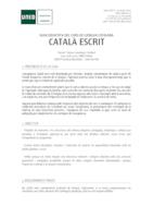 CATALÀ escrit