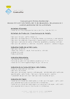 Tipologia Comunicaci&oacute; pr&egrave;via ambiental