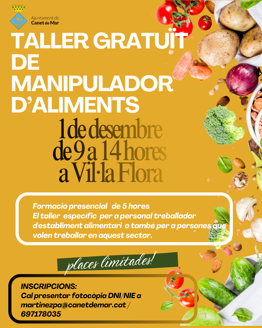 Cartell manipuladors d'aliments